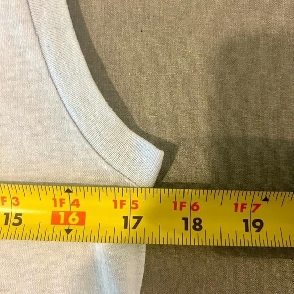 💦”Vintage Hawaiian Tropic 1983 Myrtle Beach Sky Blue Sleeveless Tank” Size S💧 - Picture 9 of 10